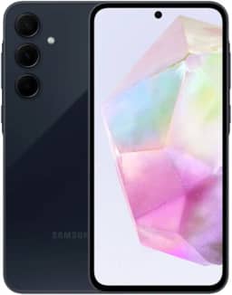 Samsung Galaxy A35 5G, Câmera Tripla Traseira de até 50MP, Selfie de 13MP, Nightography, Apagador de objetos, Design em vidro, IP67, Tela Super AMOLED de 6.6' 120Hz Vision Booster, 256GB - Azul Escuro