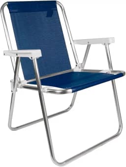 Mor - Cadeira Alta Alumínio Azul Marinho