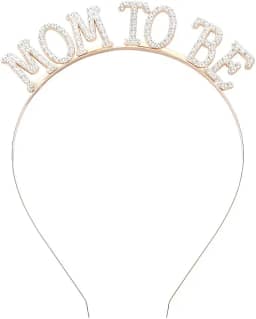 Faixas de cabeça para mulheres, coroa futura mãe, presentes para grávidas, decorações para novas mães, decorações para mulheres, lembrancinhas de festa de revelação de gênero para mãe, acessórios de