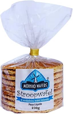 Stroopwafel Wafel Holandês 230g - Moinho Wafers