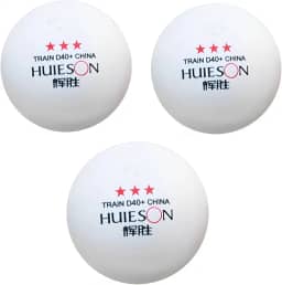 3 Bolas Tênis De Mesa Ping Pong Hueison Profissional(Branco)