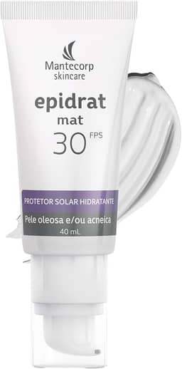 MANTECORP - Protetor Solar Hidratante Epidrat Mat Sem Cor FPS 30 - Textura Leve Efeito Ultramate, Reduz Rugas, Alta Proteção UVA e UVB - 40ml