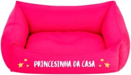 Cama De Cachorro Pet Pequeno Lavável Com Zíper Rosa Cor:Princesinha Da Casa;Tamanho:P