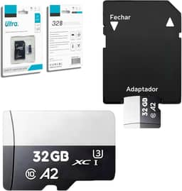 Cartão De Memória GB Original Com Adaptador Micro Full Hd - Velocidade 140MB/s ® (32, GB)