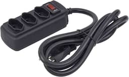 Force Line - Filtro de Linha 3 Tomadas 1.5M 20A Preto