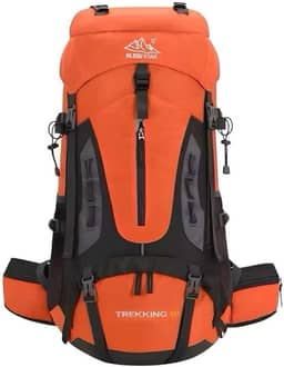 Mochila Cargueira de Trilha Trekking 60L Múltiplos Compartimentos Sistema de Ventilação Ideal para Camping Montanhismo Viagem Esportes Impermeavel