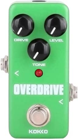 Mini Pedal de Efeitos Overdrive, Processador de Som com Efeito Valvulado Quente e Natural, para Guitarra e Baixo