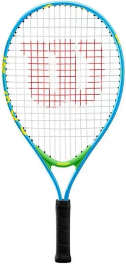 Wilson US Open Jr Tennis Racket, for Kids, Aluminium, Blue/Green, 21