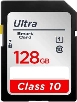 Cartão De Memória SD Classe 10 Flash 128Gb Alta Velocidade Para Câmera