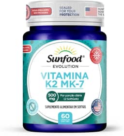 VITAMINA K2 MK-7 500MG 60 SOFTGELS SUNFOOD EVOLUTION