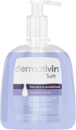 Dermotivin Sabonete Líquido Facial Pele Seca Ou Sensibilizada Soft 300ml
