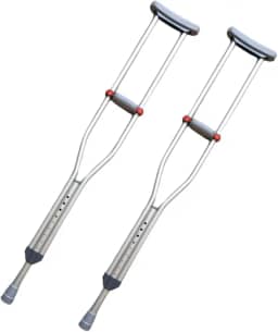 Muleta Axilar Par SC60 Tamanho M Suporta 130kg Hidrolight