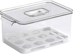 Coza - Organizador para Ovos Dry com Tampa 24 Unidades - Cristal