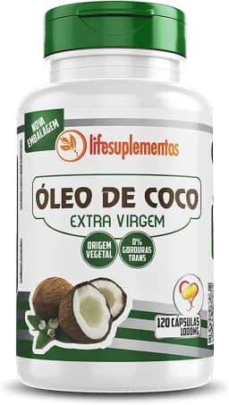 Óleo De Coco 120 Cápsulas 1000mg Extravirgem Prensado A Frio