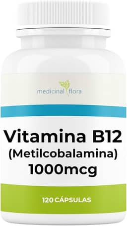 Vitamina B12 Metilcobalamina 1000mcg - 120 Cápsulas