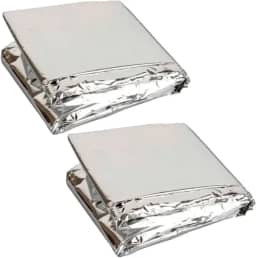 Kit 2 Cobertores Manta Térmica Aluminizada Isolante Emergência Resgate