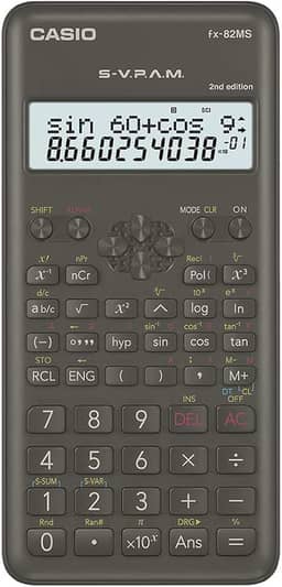 Calculadora Científica 240 Funções Preta FX-82MS-2-S4-DH Casio
