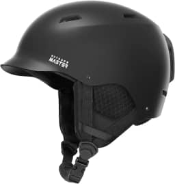 OutdoorMaster Suni Capacete de esqui, capacete de snowboard com viseira, capacete esportivo de neve para homens, mulheres e jovens | Ajuste de mostrador, forro de veludo removível e protetores