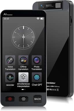 Dispositivo tradutor de idiomas offline, Tradutor instantâneo M80 ChatGPT sem necessidade de WiFi, tradução de voz bidirecional em tempo real, gravação e tradução de IA de foto para viagens de