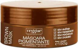 Máscara Pigmentante Marrom, Castanho Iluminado, Veggue Profissional 150g