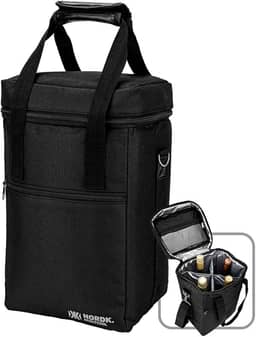Bolsa Térmica Cooler Para Vinhos Bebidas Nordk KeepItCool Com Divisórias
