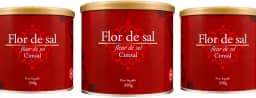 Flor De Sal Cimsal, 350g, Cloreto de Sódio, Sal Iodo, Pacote com 3