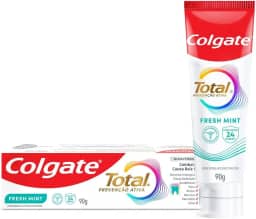 Creme Dental Colgate Total Fresh Mint, Anticárie com Flúor, para um Hálito Fresco e Duradouro, 90g