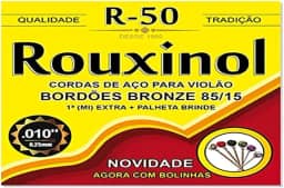 Cordas Para Violão, Rouxinol, Aço, Bronze, 85/15, 010, Com Bolinha