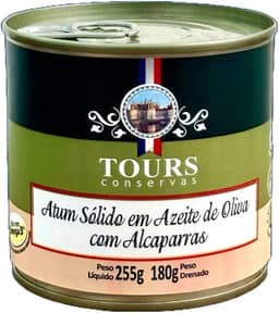Atum Sólido com Alcaparras em Azeite Tours 255g