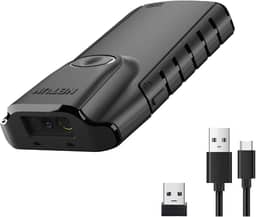 NETUM Leitor código de barras mini Scanner Bluetooth Sem Fio 2.4GHZ USB Códigos 2D portátil 3 em 1 clipe para smartphone Tablet PC iOS Android Windows MacOS GS-E800