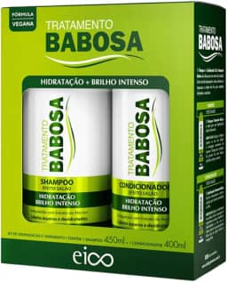 Eico Kit Tratamento Babosa Shampoo 450ml + Condicionador 400ml