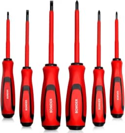 Jogo De Chave De Fenda E Philips Isolada Imantadas 6 Peças