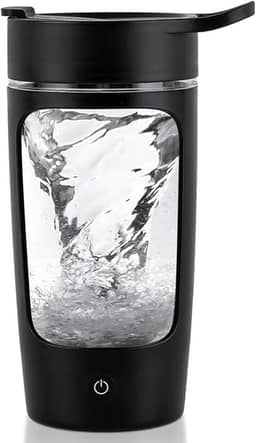 Coqueteleira elétrica, feita com Tritan – livre de BPA – Copo misturador portátil/Coqueteleira recarregável por USB para shakes de proteína e shakes de substituição de refeição, 623 g