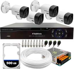 Kit 4 Câmeras Segurança Intelbras 1120B DVR 4 Canais Com HD Completo