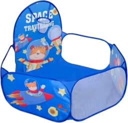 Piscina De Bolinhas Infantil c/Cesto De Basquete Astronauta
