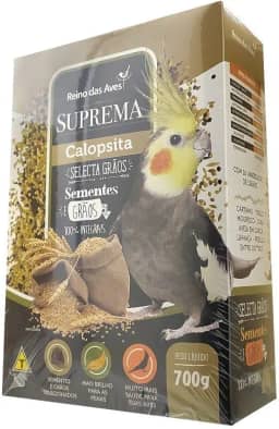 Reino Das Aves Ração Suprema Calopsita Sementes E Grãos 700g
