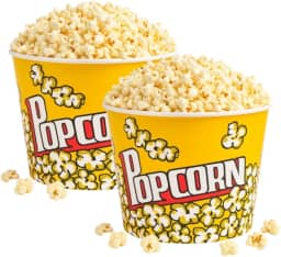 Kit 2 Balde De Pipoca 3 Litros Para Pipoca Filme Decorado Tamanho Grande