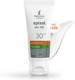 Protetor Solar Facial Episol Sec Oc Fps 30 - Sem Cor - 60ml - Para Peles Mistas a Oleosas - Acabamento Matte - Mantecorp