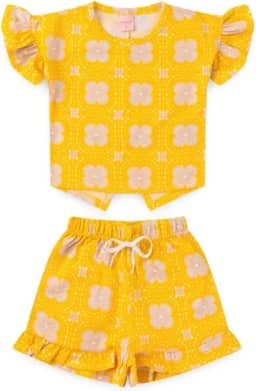 Conjunto Roupa Menina Infantil Yellowish