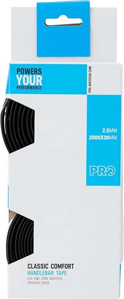 Fita de Guidão Shimano Pro Classic Comfort EVA Preto 2,5mm 200x30mm - Par