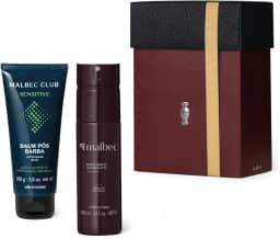 Kit Malbec Cuidados: Body Spray 100ml e Balm Pós Barba 100g