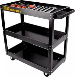 Carrinho De Ferramentas Aberto Para Mecânico Oficina Bcm400 The Black Tools