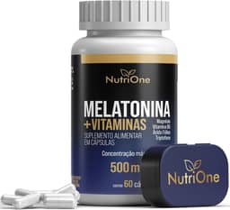Melatonina + Triptofano, Magnésio, Metilfolato e Vitamina B6 60 Cápsulas - Nutrione