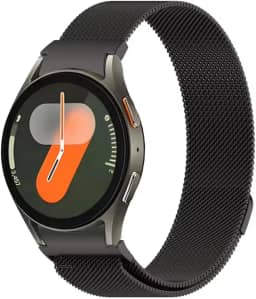 Pulseira Slim Milanese Metal Inox Loop Compatível com Samsung Galaxy Watch 7, 40mm 44mm, Malha Magnética de Aço Inoxidável Watch7