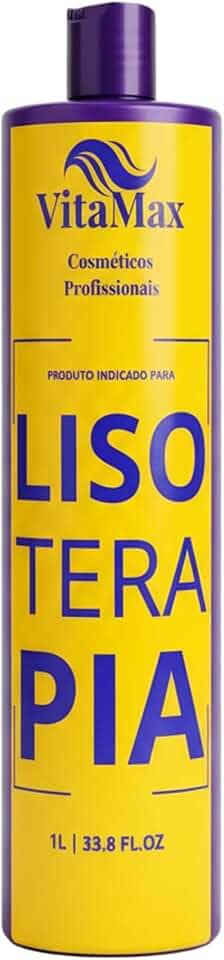 Progressiva Lisoterapia 1L – Alisamento Profissional Sem Formol, Redução de Volume e Anti‑Frizz, Brilho Intenso, Com Queratina e Óleo de Argan – Uso Profissional e Doméstico