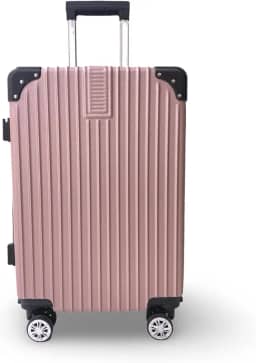 Mala de Viagem Padrão Bordo, 10kg, 4 Rodas Giratórias 360°, Rodinhas Duplas (ROSE)