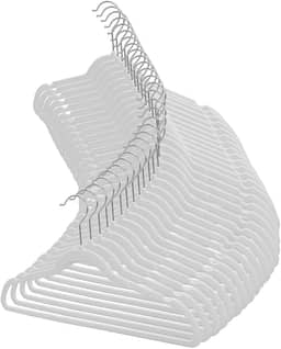 Kit 50 Cabides de Veludo 360° Antideslizante Kit Cabide para Roupas Camiseta Calça