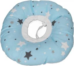 Travesseiro de piercing de orelha para pessoas que dormem de lado - Almofada de alívio de pressão com padrão de estrela azul - Material de algodão macio - Alívio da dor para cicatrização de piercing