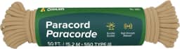 Coghlan's Paracorde de nylon de 15 metros, corda de sobrevivência tipo III 550 com 7 fios principais, resistência à ruptura de 250 kg - Equipamento versátil ao ar livre para acampamento, abrigo