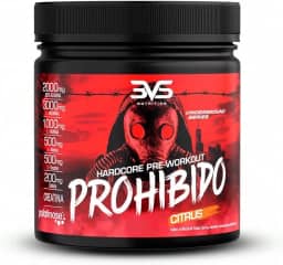 3VS Nutrition Pré Treino Prohibido 360g Sabor Citrus